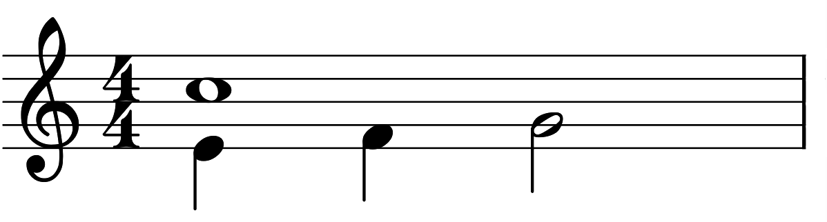 縦が揃った音符 和音 わおん の読み方 やまもりのくま ピアノの先生が教えるピアノ上達の指南サイト